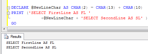 SQL SERVER - Difference between Line Feed (\n) and Carriage Return (\r) - T- SQL New Line Char - SQL Authority with Pinal Dave